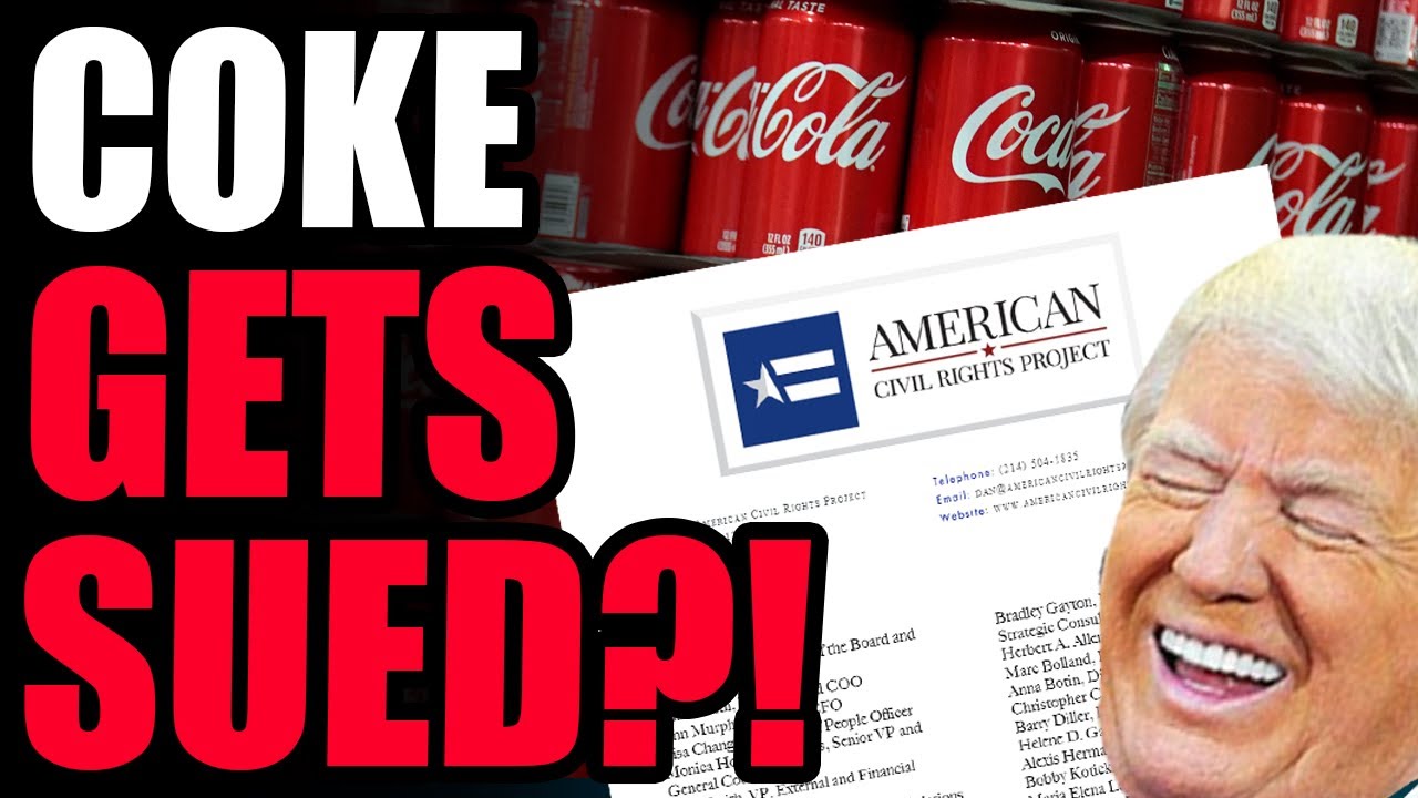 GOOD CocaCola Faces LAWSUIT Over AntiWhite Discrimination