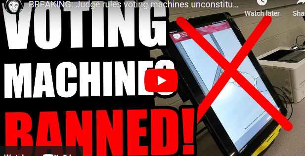 BREAKING: Judge rules voting machines unconstitutional in GEORGIA!! - Whatfinger News' Choice Clips